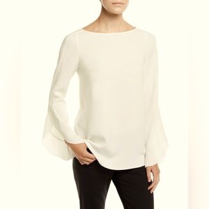 Lafayette 148 Emory Finese Blouse. Size Medium